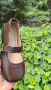 Giày Mary Jane Nữ Da Mềm Phong Cách Lolita Quai To Đế Cao Su Trong Suốt