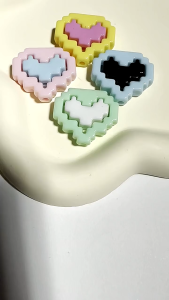 [5 Set] Manik Mote Love Star Lego Premium Luxury Beads Import Manik Lego Love Bintang Series Bahan Kerajinan Tangan Gelang & Kalung