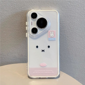 Cartoon Miffy Rabbit Phone Case for Huawei Pura70 Mate60 50 pro Womens iPhone 16 New 15 pro Max Mens Protective Soft Shell