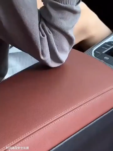 PU Leather Car Cushion Pad 4-IN-1 Armrest Box Pad Tissue Box Armrest Cushion Cover Pad Organizer