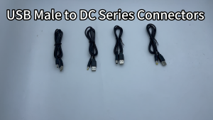 USB to DC3.5 × 1.35 มม.ใช้งานร่วมกับโคมไฟตั้งโต๊ะ/พัดลมขนาดเล็ก/ลําโพงบลูทูธ/Router 24AWG 3A ความเร็วสูง Fast สายชาร์จ