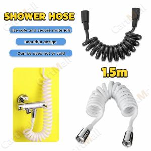 Scalable Sprinkler Hose For Shower And Bidet Black White 1.5m