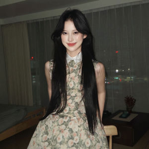 CHANGTONG | Vintage Pretty Printed Dress Small Size 26 Spring