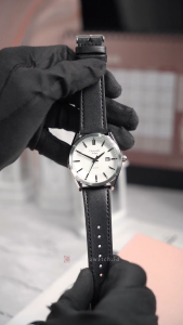 Jam Tangan Pria Christophe Arden CA 2005 MDLSSSL White Dial Black Leather Strap
