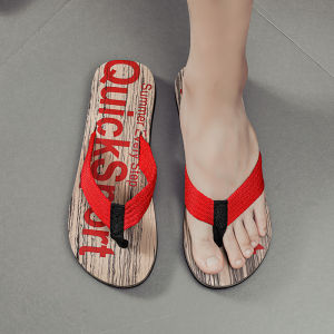 รองเท้าแตะชายหาดแบบสวมสบายสำหรับผู้ชายในช่วงฤดูร้อน รองเท้าแตะแบบสวมสบายสำหรับกลางแจ้ง กันลื่น ด้านในทำจากยาง สวมใส่สบาย แฟชั่นสำหรับกลางแจ้ง