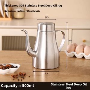 BAICHANG | 2026 New Food Grade 304 Stainless Steel Oil Pot No Hanging Oil With Filter