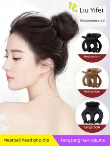 High Ponytail Hair Clip Shark Clamp Pumpkin Bun Hair Accessories Small Size Korean Style Organic Glass Fresh Outlined