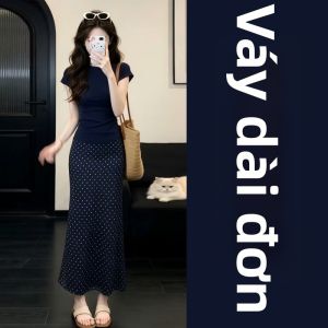 BIFEIMENG | Bộ Váy Chấm Bi Mùa Hè Thời Trang