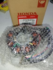 Honda genuine stator assembly for TMX155 CDI type with base 8 coils. Automotive car parts alternators generators components rotors stators brushes.