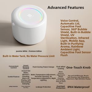 Automatic Pressure-free Siphonic Intelligent Toilet