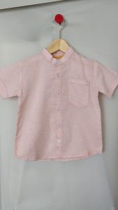 YAK KIDS 2-7T Kemeja koko anak laki laki lengan pendek / Kemeja koko anak premium cotton / Atasan anak laki laki muslim casual / Short sleeve shirt boy 104FW220270