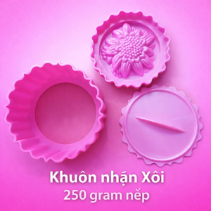 Khuôn Nhấn Xôi 14cm Hình Hoa Hướng Dương | Khuôn Ép Xôi | Dùng 250g Nếp | Dụng Cụ Làm Xôi