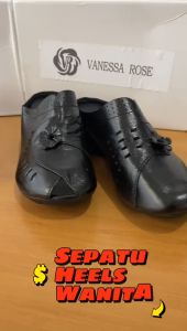 Sepatu Heels Wanita Kulit Real Premium Import W9116 Heels Wanita Kasual Import Kulit Sepatu Wanita Kekinian Kulit (+Box) Import