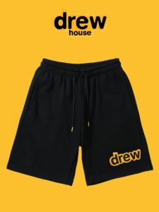 Quần Short Cotton Drew Letter Smile Five-Five Mùa Hè Thường Ngày Thoải Mái Thoáng Khí Cho Thanh Thiếu Niên Quần Thể Thao