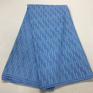 ผ้าลูกไม้สวิสวอยซ์ไนจีเรีย2024ปักคุณภาพสูงผ้าลูกไม้ผ้าฝ้ายแอฟริกันสำหรับการตัดเย็บเสื้อผ้าบุรุษ A3815