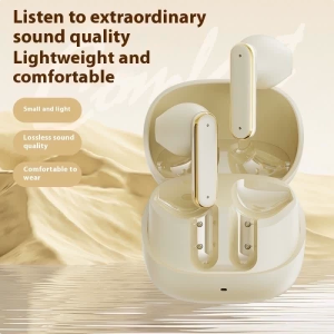 Q21 Earphone Bluetooth 5.4 ENC Pengurangan Kebisingan Earbud LED Tampilan Digital TWS Headest Gaming