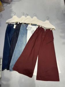 High Waist Wide Leg Jeans Loose Fit Casual Denim Spring New Style OoHAND 0097 No Stretch Retro Blue Jeans Womens Fashion