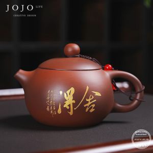 Handmade Large Capacity Purple Clay Teapot