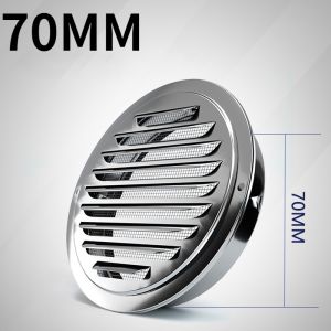 Stainless steel Exterior wall air outlet vent grille 70-200mm round duct cap air ventilation cover hole plug ventilation system