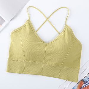 Áo Ngực Một Mảnh Mùa Hè Mới Áo Ngực Dây Đeo Lưng Đẹp Định Hình Ngực Cố Định Áo Ngực Lót Ngực Chéo Bên Trong Áo Ngực Một Mảnh