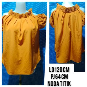 ATASAN WANITA BLOUSE MUSTARD MINUS 543