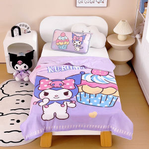 MeiLetti Childrens Air Conditioner Quilt Summer Cool Sensation Thin Blanket Kindergarten Single Summer Quilt Machine Washable