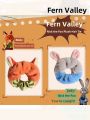 Adorable Plush Hair Ties Women's Style Rabbit Police Judy Niki Fox Headband Hair Bands Fashionable Hair Accessories. 