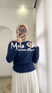 MOLA TOP - FLOTTILICIOUS / Atasan Wanita Knit April Korean Style Lengan Panjang Basic Long Sleeve