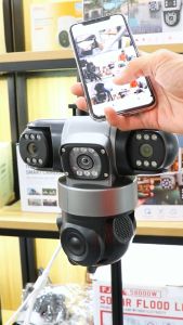 Camera Yoosee 3 mắt kép độc lập - bản pro nâng cấp - tích hợp đèn trợ sáng - bảo hành 1 năm