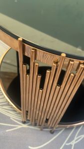 Bàn Trà Bàn Trà Inox 304 Bàn Trà Sofa Bàn Trà Mạ Gương PVD Bàn Trang Trí Mặt Bàn Kính Cường Lực Dày 8li