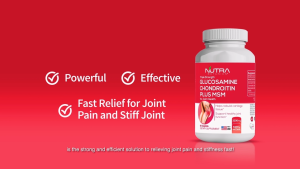 Ship From Singapore - Nutra Botanics Triple Strength Glucosamine Chondroitin MSM - 60 Tablets - Joint Support Supplement for Knee Joint Pain Relief