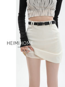 White Skirt Womens Spring Summer and Autumn High Waist Anti-Exposure Suit Hip Skirt Small Straight-leg Slimming A- line Skirt