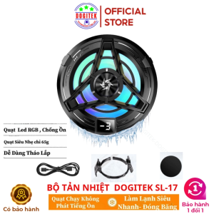 Quạt tản nhiệt kiêm sò lạnh Dogitek SL-17 10W có sẵn từ tính bản đầy đủ Cápkẹp chuyên game