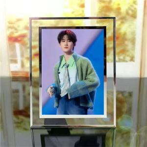 Zhang Zhenyuan Glass Photo Frame Desk Top Decoration Birthday Gift for Girls Available Stock Celebrity Autograph Collectibles