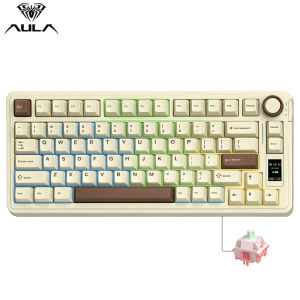 AULA | Bàn Phím Cơ AULA S75 Pro 75% 80 Phím Ba Chế Độ Màn Hình RGB TFT Hot-swappable Gasket Dành Cho Game Thủ Pin 4000mAh
