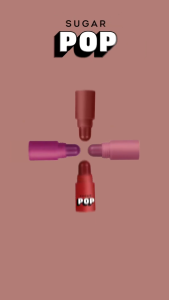 Sugar Pop 4 in 1 Lip Twist (6.4g) | Multi-Use Stackable Lipsticks for Women | Enriched with Castor Oil | Satin Matte Hydrating Formula