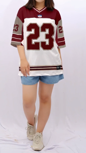 Kaos Jersey BLACK 93 Oversize Retro Boxy Shirt/kaos atasan korean style