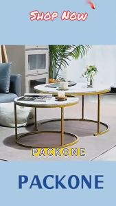 Meja Kopi Coffee Table Round Simple Sofa Side Tea Table 2 Layer Bedside Living Room Laptop Desk Meja Ruang Tamu 茶几/边桌