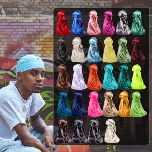 Star Satin Silk Head Wrap Cap for Men Women WavesPremium Satin Deluxe Bandana MenLong TailThin Breathablefor Hip Hop