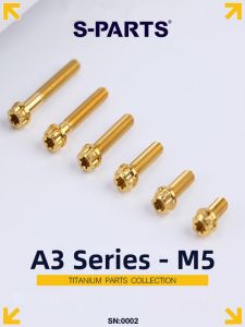 s-parts | Ốc Tiêu Chuẩn A3 Hợp Kim Titan M5*6