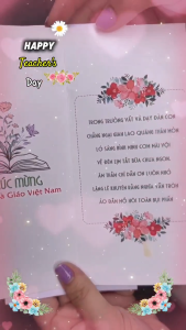 COMBO 10 Thiệp  20/11 có lời chúc  tặng thầy cô giáo