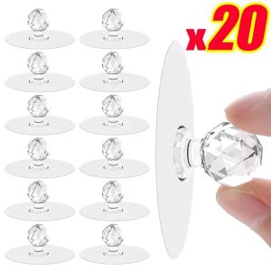 20/1pcs Punch-free Drawer Knobs Self-Adhesive Kitchen Cabinet Handle Furniture Cupboard Dresser Window Door Push Pull Handles