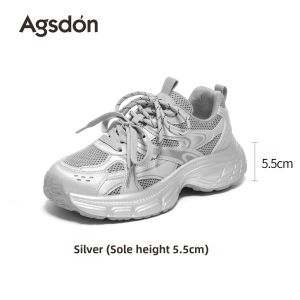 Agsdon | New 2026 Dad Shoes For Women Thick Sole Height Increasing