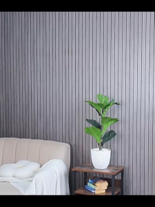 วอลเปเปอร์ติดผนัง ลายไม้ระแนง ขนาด0.4-0.6x3เมตร ติดตั้งง่าย ติดง่ายทนทาน มีกาวในตัว กันน้ำ สติ๊กเกอร์ผนังบ้าน Wallpaper Sticker