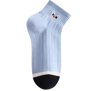 AIMO | ถุงเท้าผ้าฝ้ายสแปนเด็กซ์สำหรับผู้หญิง ระบายอากาศได้ดี ดูดซับเหงื่อ ป้องกันกลิ่น ถุงเท้าครึ่งแข้ง ถุงเท้าฤดูร้อน 2025 ใหม่