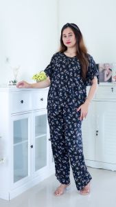 GALERI Pajamas Lengan Kriwil Oneset Bahan Rayon Motif Terbaru 2023