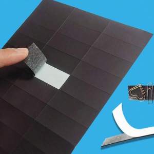 Soft Adhesive Backed Magnetic Sheets 60/90PCS No Cutting Required Can Be Used as Fridge Magnets