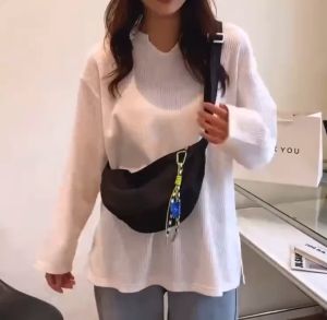 j shop Women Canvas Shoulder Bag Fashion Sling Bag Female Student Messenger Bag Crossbody Bag