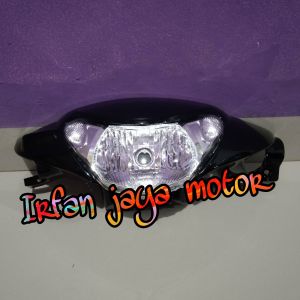 Batok kepala depan Plus Reflektor Lampu depan yamaha Mio Smile hitam