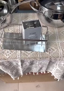 Kệ Rổ Inox Đựng Dụng Cụ Rửa Chén 2 Phân Loại | Kệ Để Đồ Bồn Rửa Nhà Bếp Gọn Gàng Có Khay Hứng Nước